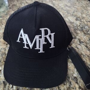 AMIRI Black and White Cap